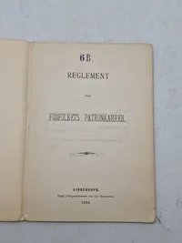 Reglement for fodfolkets patronkarrer