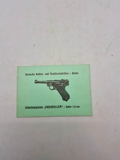 Deutsche waffen - und munitionsfabriken / Berlin - Selbstladepistole Parabellum / Kaliber 7,65 mm