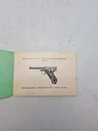 Deutsche waffen - und munitionsfabriken / Berlin - Selbstladepistole Parabellum / Kaliber 7,65 mm