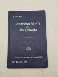 Originalt Sportvorschrift für die Wehrmacht