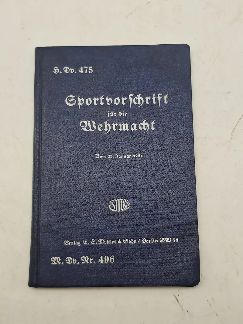 Originalt Sportvorschrift für die Wehrmacht