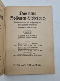 Das neue soldaten Liederbuch WW2