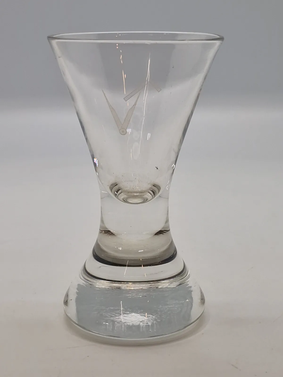 Originalt frimurerloge glas