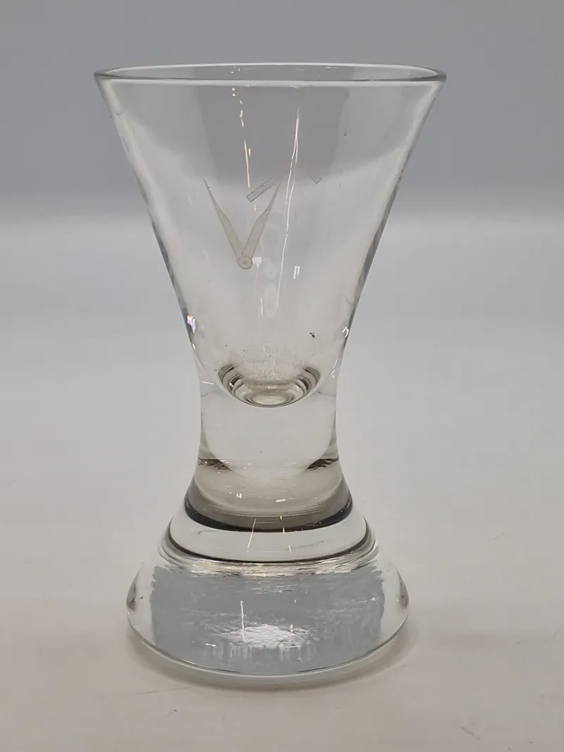 Originalt frimurerloge glas