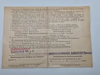 Originalt kriegsurlaubsschein - ww2