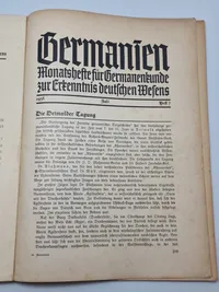 Originalt Waffen SS hæfte - “Germanien”