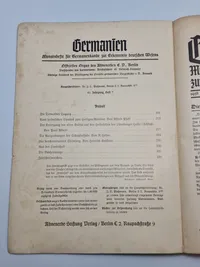 Originalt Waffen SS hæfte - “Germanien”