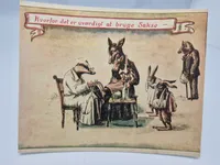 Samling ældre billeder/kort med bl.a. jagtmotiver