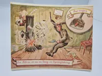 Samling ældre billeder/kort med bl.a. jagtmotiver