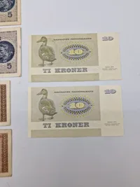 Samling originale pengesedler
