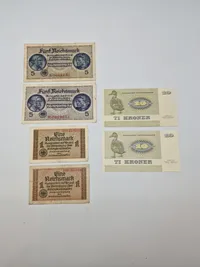 Samling originale pengesedler