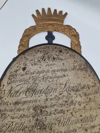 Original 18 tals gravtavle