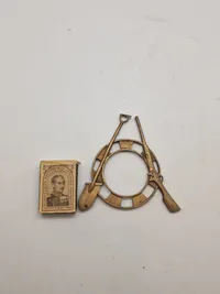 Sjældent originalt ingeniør emblem model 1870 for hue