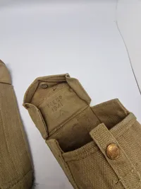 Originale engelske webbing tasker fra hhv 1941 og 44