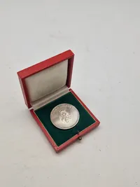 Original Sølv HJV mønt for duelighedsskydning