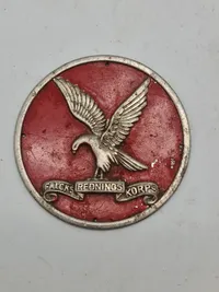 Originalt skilt fra Falcks Rednings Korps