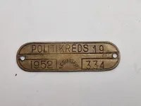 Samling originale afgifts skilte fra politiet