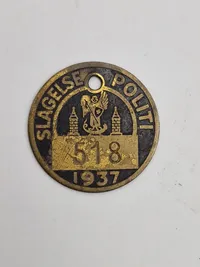 Samling originale afgifts skilte fra politiet