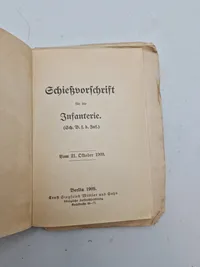 Original tysk Schießvorschrift für die Infanterie - ww2