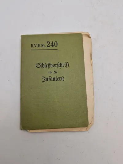 Original tysk Schießvorschrift für die Infanterie - ww2