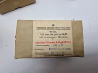 Samling originale danske ammunitions æsker