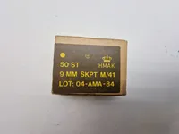 Samling originale danske ammunitions æsker