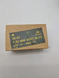Samling originale danske ammunitions æsker
