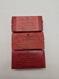 Samling originale danske ammunitions æsker