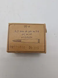 Samling originale danske ammunitions æsker