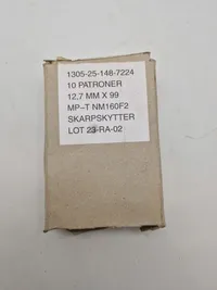 Samling originale danske ammunitions æsker