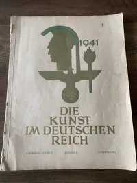 Originalt stor tysk kunstbog - ww2