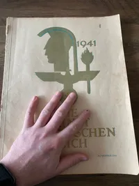 Originalt stor tysk kunstbog - ww2