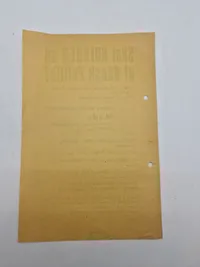 Original løbeseddel med overskriften “Skal kvinder ud af dansk politik?”