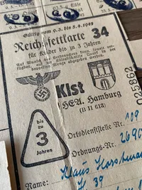 Originale tyske rationeringsmærker - ww2