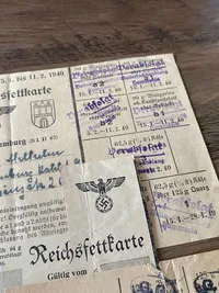 Originale tyske rationeringsmærker - ww2