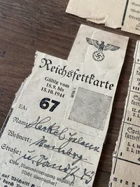 Originale tyske rationeringsmærker - ww2