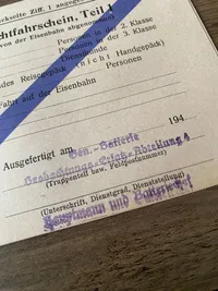 Originale tyske “Kleiner Wehrmachtfahrenschein” - ww2