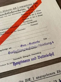 Originale tyske “Kleiner Wehrmachtfahrenschein” - ww2