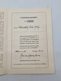 Originalt hæfte fra Norgesfonden