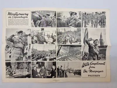 Original billedserie fra politikken med Montgomery i København