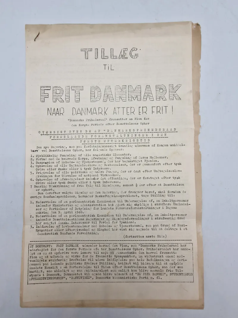 Originalt illegalt blad - ww2
