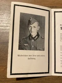 Originalt tysk sterbenkarte - ww2