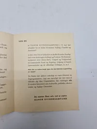 Originalt hæfte fra dansk Kvindesamfunds ungdom