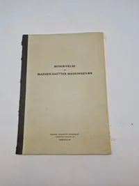 Beskrivelse af Madsen/Saetter maskingevær