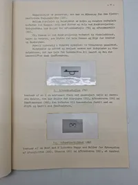 Samling hæfter og papirer fra dansk industri syndikat på Madsen maskinpistol M/45