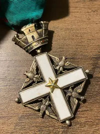 Sjælden original italiensk The Order of Merit of The Italian Republic
