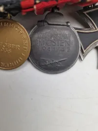 Original tysk medalje spange for Waffenrock
