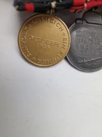 Original tysk medalje spange for Waffenrock