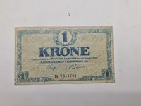 Dansk 1 krone seddel