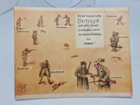 Samling ældre jagt relaterede fotos/kort